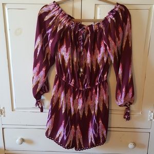 Women's cold shoulder romper